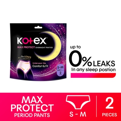 KOTEX - Overnight Panties Small to Medium 2 Panties