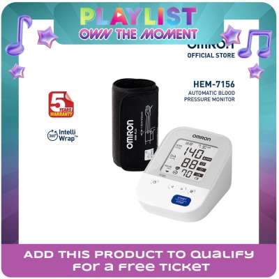 OMRON - OMRON HEM-7156 Automatic Upper Arm Blood Pressure Monitor BP BPM Digital with Intellicuff
