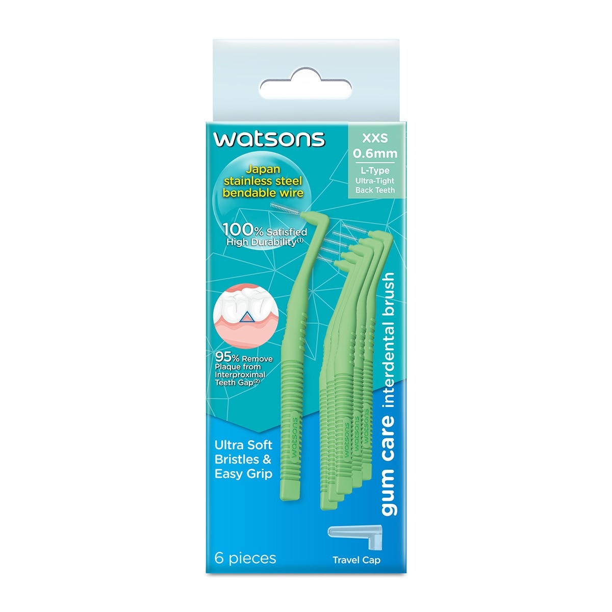 L Type Interdental Brush 0.6mm 6s