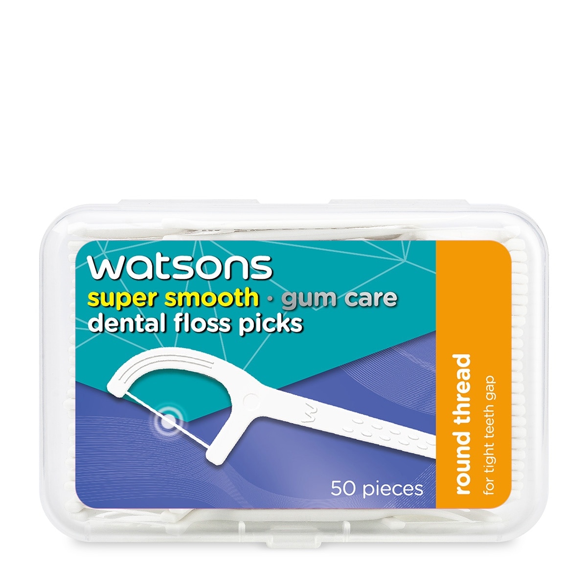 Mint Round Thread Dental Floss Picks 50s x 1 Box