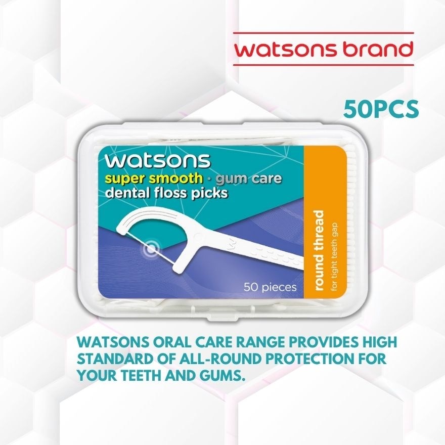 Mint Round Thread Dental Floss Picks 50s x 1 Box