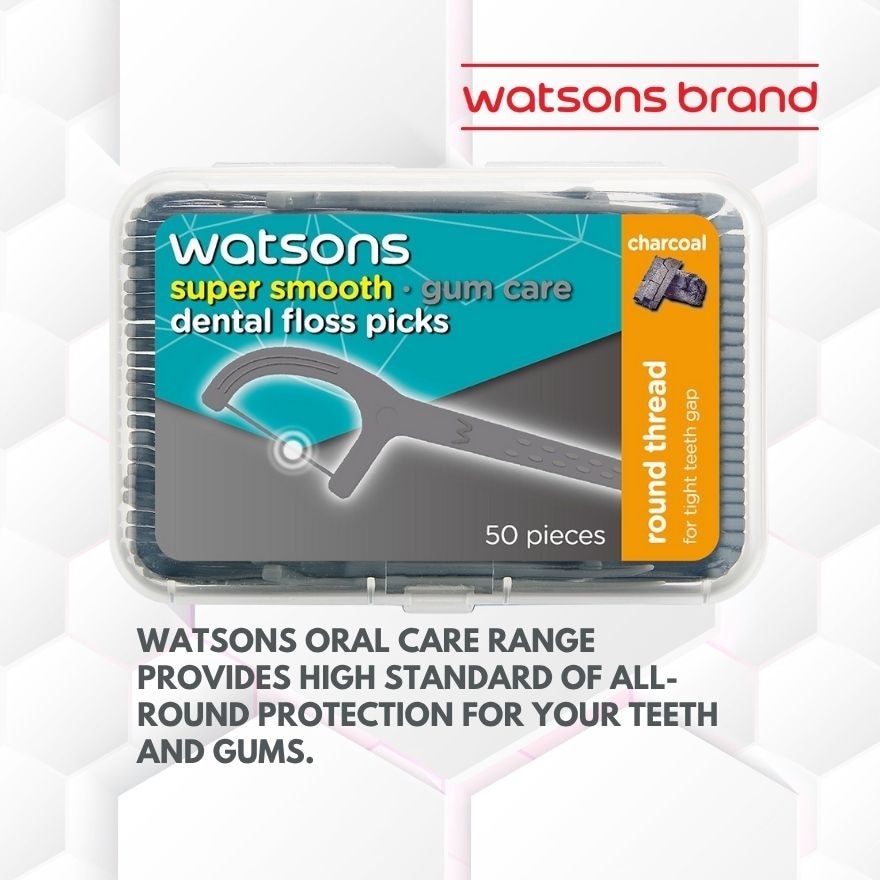 Charcoal Round Thread Dental Floss 50pcs per box