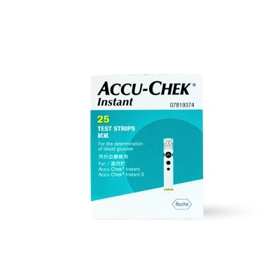 ACCUCHEK Glucose Instant Test Strips x 25 Strips/Bottle