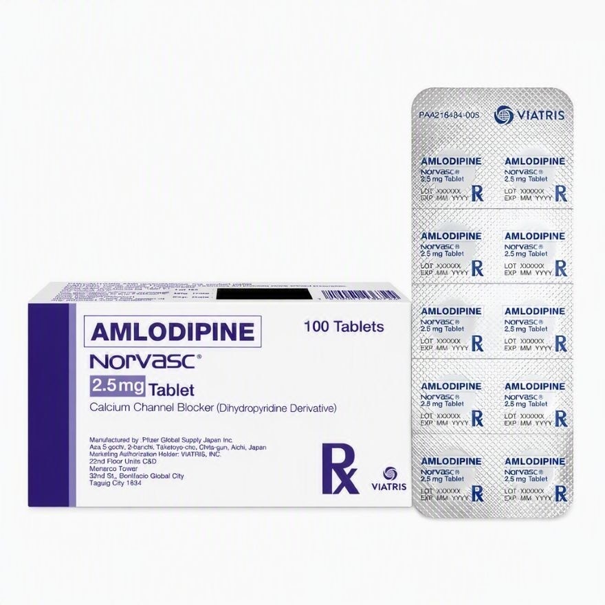 Norvasc 2.5mg Sold Per Piece [PRESCRIPTION REQUIRED] image