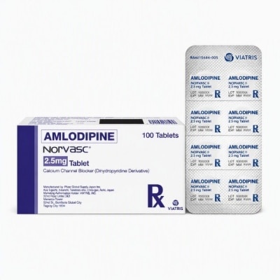 NORVASC Norvasc 2.5mg Sold Per Piece [PRESCRIPTION REQUIRED] image