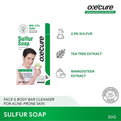 OXECURE Sulfur Bath Soap - 30G