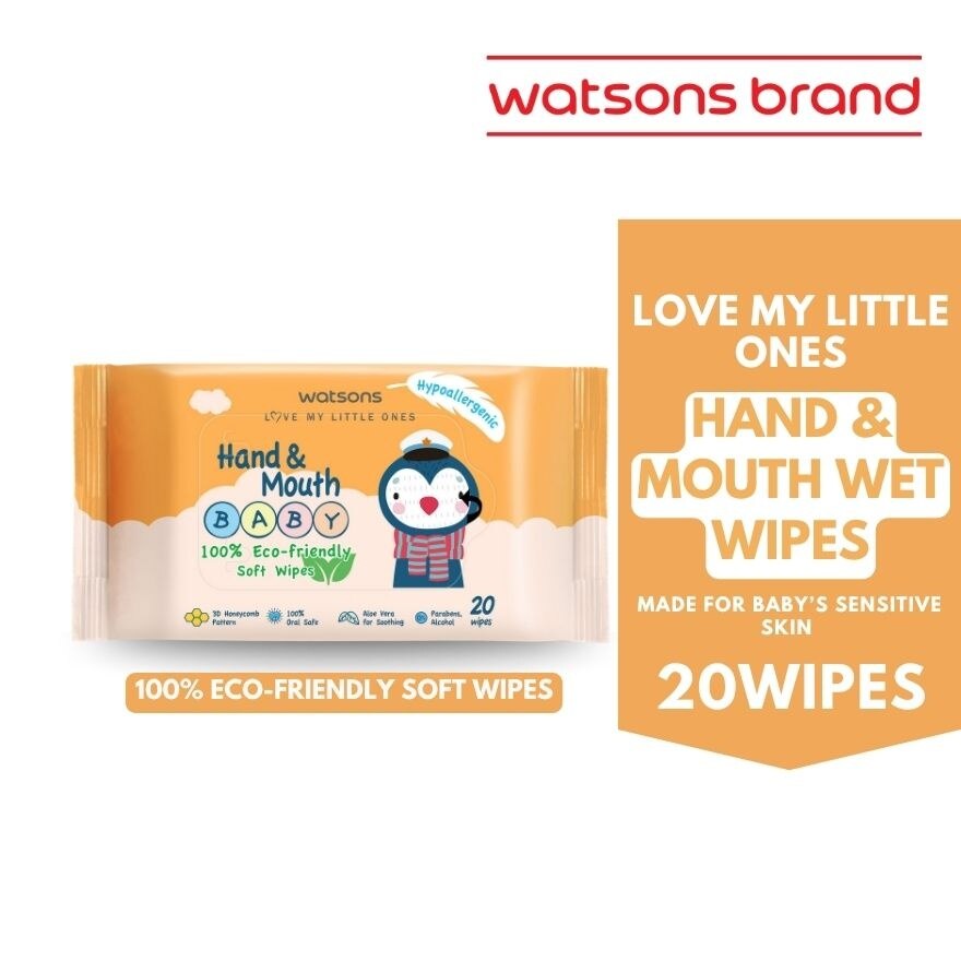 Hand and Mouth Baby Soft Wipes 20s