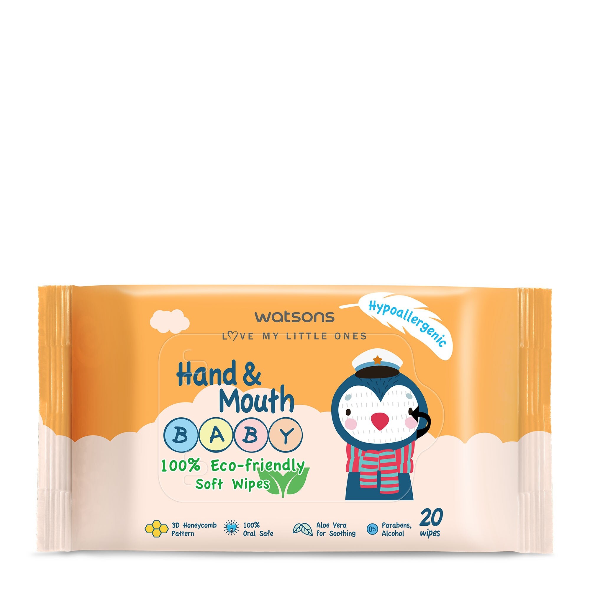 Hand and Mouth Baby Soft Wipes 20s