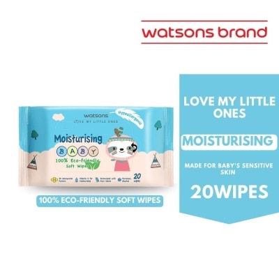 WATSONS Moisturising Baby Lotion Soft Wipes 20s