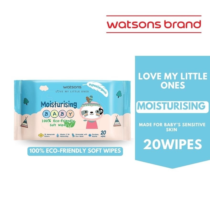 Moisturising Baby Lotion Soft Wipes 20s