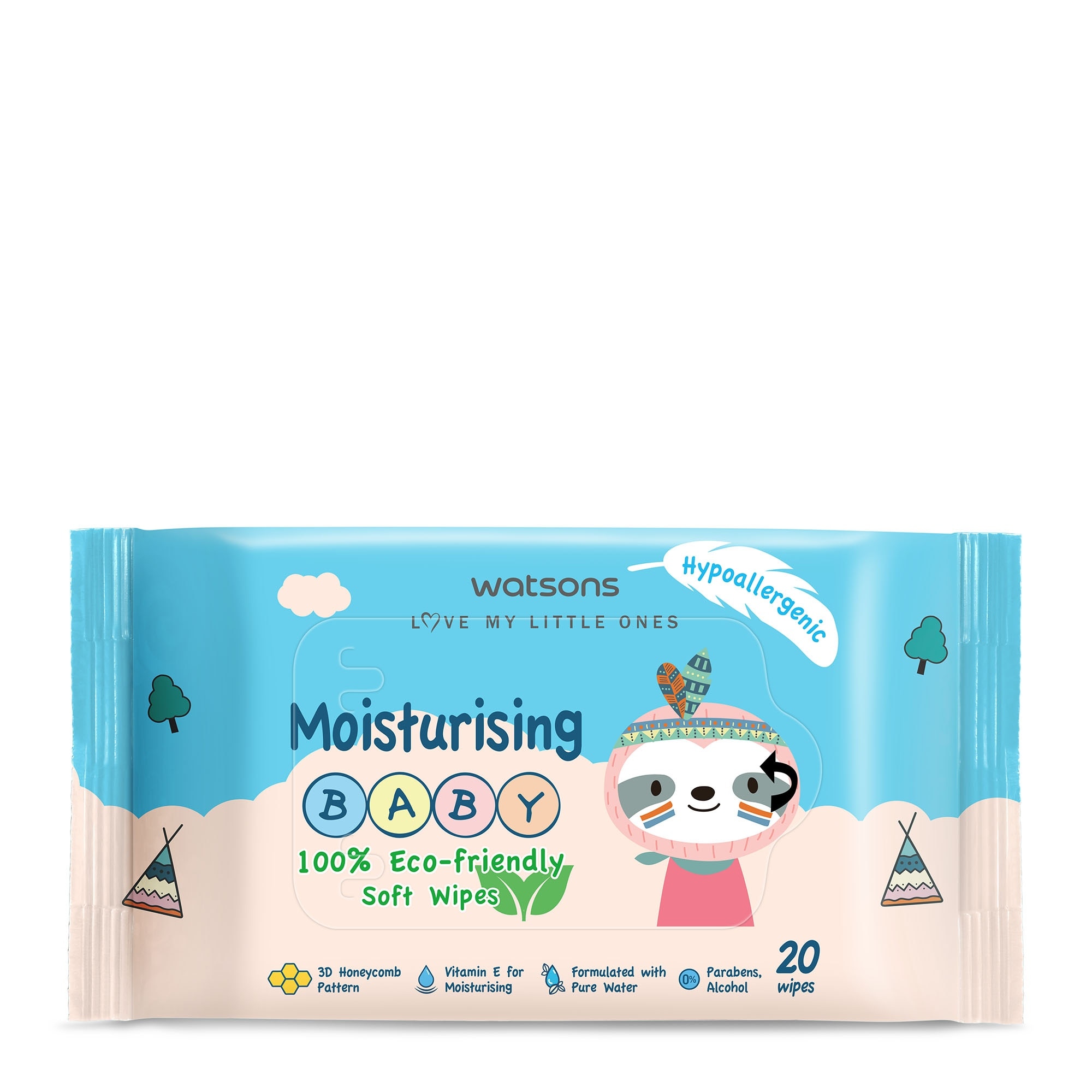 Moisturising Baby Lotion Soft Wipes 20s