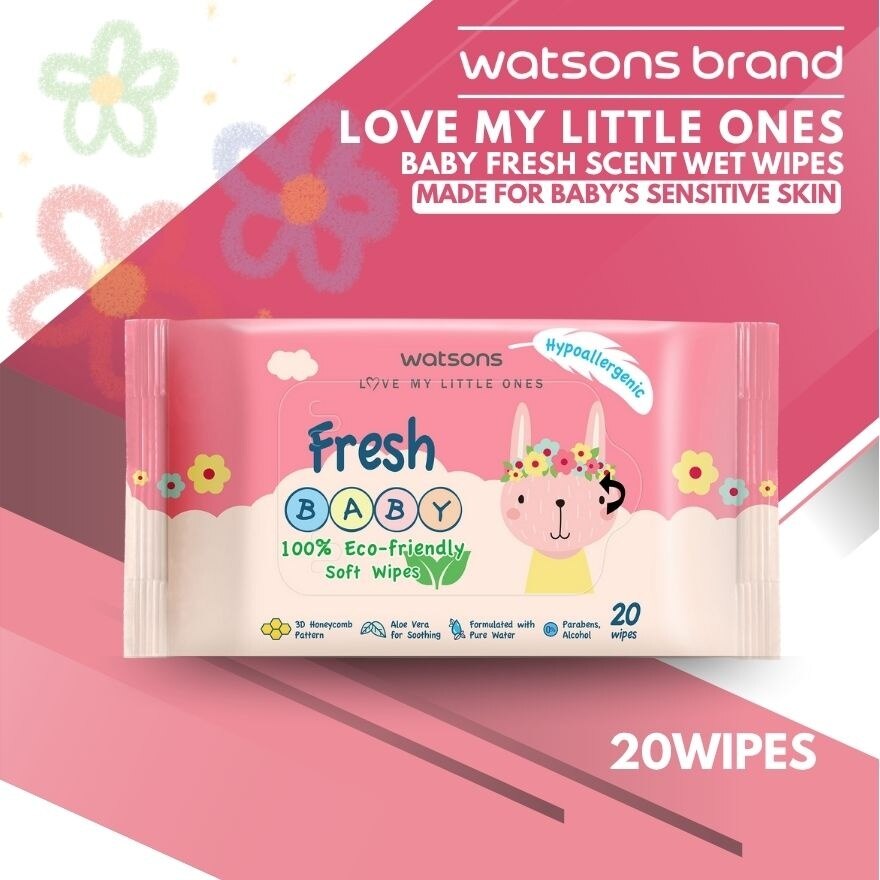 Fresh Baby Soft Wipes 20 Sheets