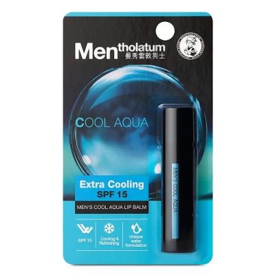 MENTHOLATUM Men's Cool Aqua Lipbalm SPF15 3.5g