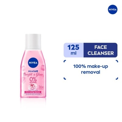 NIVEA Face Cleanser MicellAIR Fair and Glow Micellar Water 125ml
