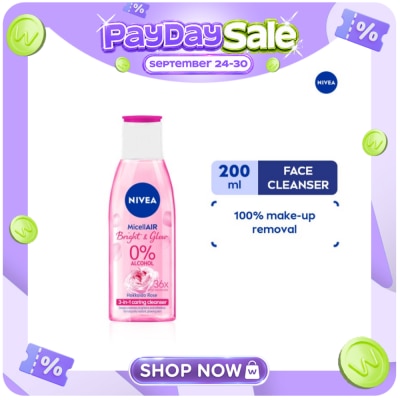 NIVEA Face Cleanser MicellAIR Fair and Glow Micellar Water 200ml image