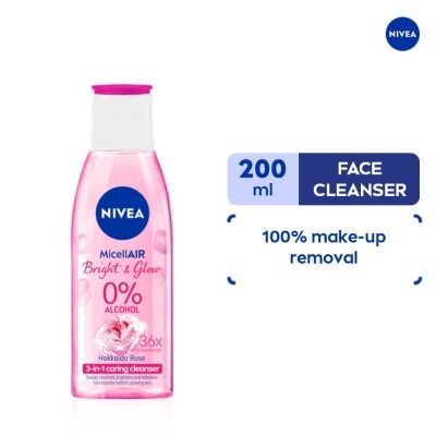 NIVEA Face Cleanser MicellAIR Fair and Glow Micellar Water 200ml