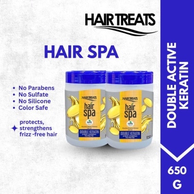 HAIR TREATS Double Active Keratin Hair Spa 650g