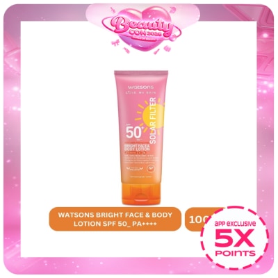 WATSONS - WATSONS Very High Protection Sunscreen White Face & Body Lotion SPF 50+ PA+++ 100ml