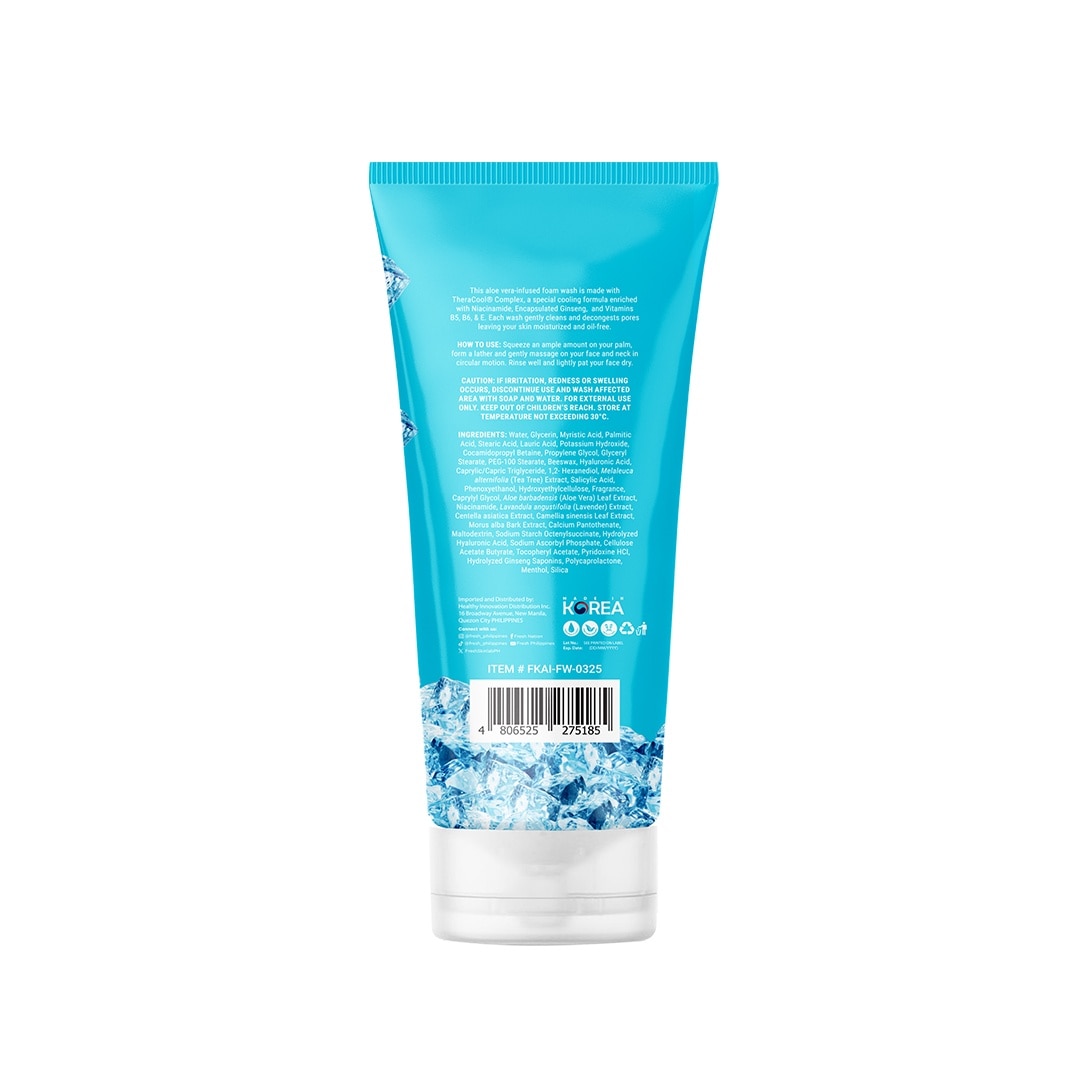 FRESH Skinlab K-Aloe Ice 3 in 1 Niacinamide Dark Spot Foam Wash 100ml