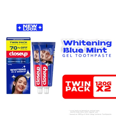 CLOSE UP All Around Fresh Cool Mint Toothpaste 2x125g