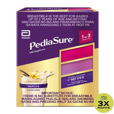 PEDIASURE 1 to 3 Vanilla 400g With K2 and Arginine