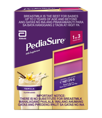 PEDIASURE 1 to 3 Vanilla 400g With K2 and Arginine