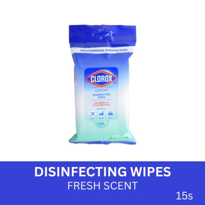 CLOROX Expert Disinfectant Wipes Fresh Scent 15 Wipes