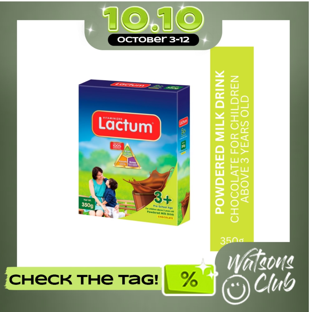 LACTUM Chocolate Milk Supplement Powder for 3+ Years Old 350g image