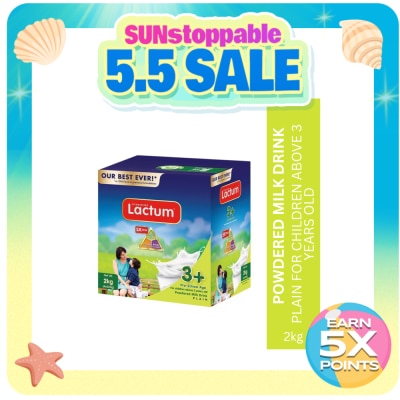 LACTUM - LACTUM Plain Milk Supplement Powder for 3+ Years Old 2kg