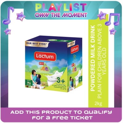 LACTUM - LACTUM Plain Milk Supplement Powder for 3+ Years Old 2kg