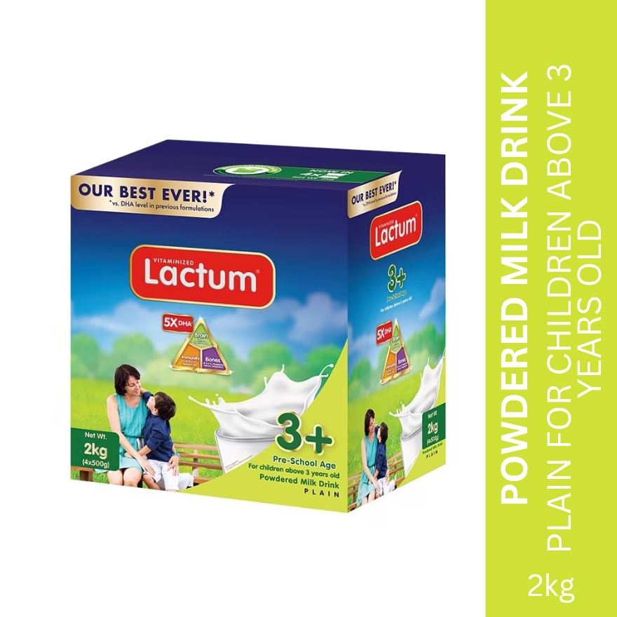 LACTUM Plain Milk Supplement Powder for 3+ Years Old 2kg