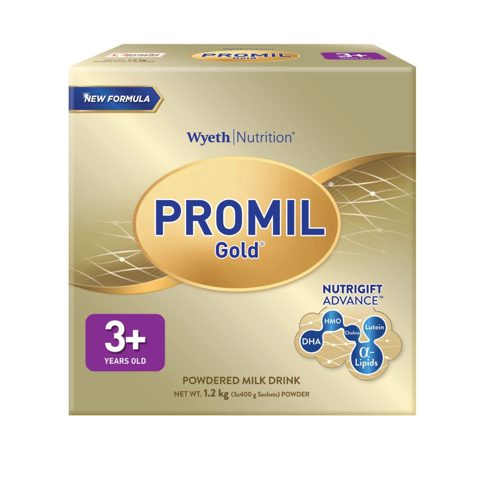 Four powdered milk drink for pre-schoolers over 3 years old bag 1.2kg image