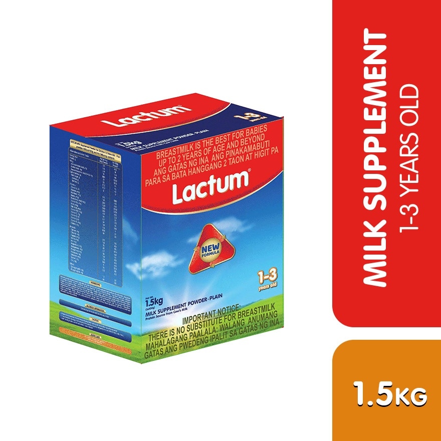 LACTUM Milk Supplement Powder for 1 3 Years Old 1.5kg image