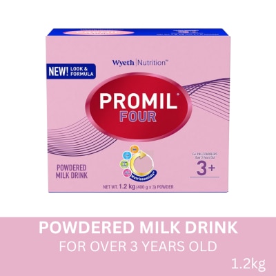 PROMIL FOUR Powdered Milk Drink for Pre-Schoolers Over 3 Years Old 1.2kg