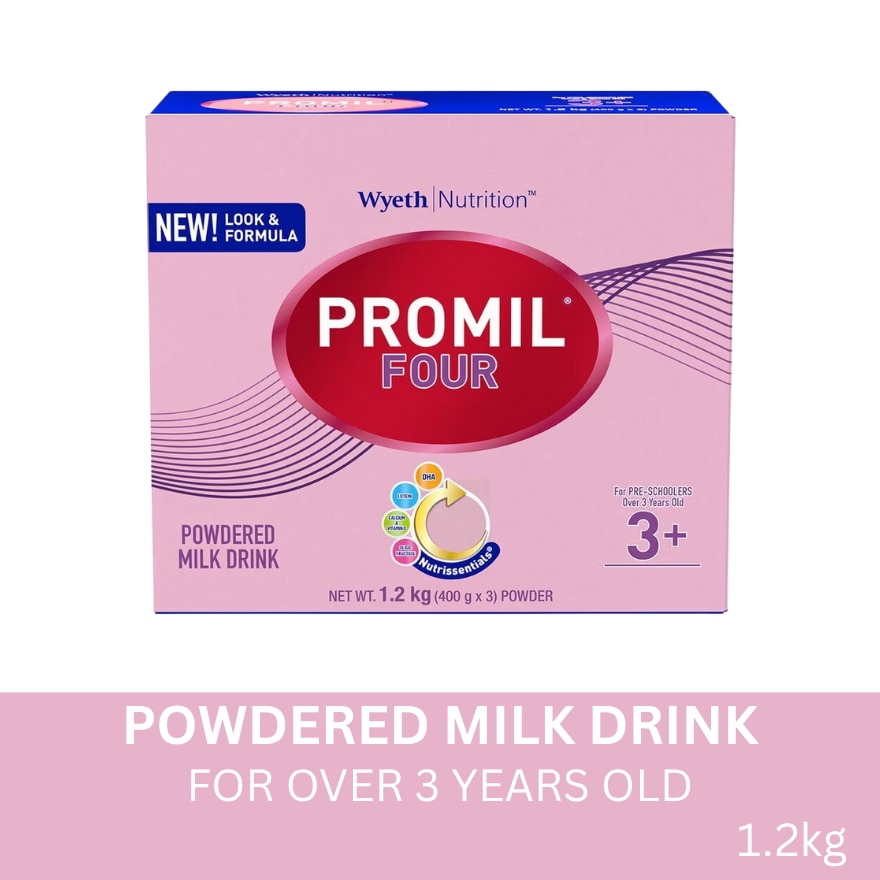 FOUR Powdered Milk Drink for Pre-Schoolers Over 3 Years Old 1.2kg