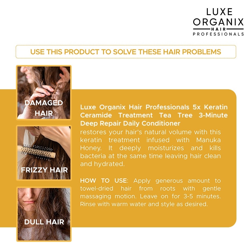 Luxe Organix Keratin Manuka Honey Treatment 250ml