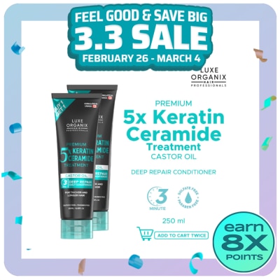 LUXE ORGANIX Luxe Organix Premium Keratin Castor Oil Treatment 250ml