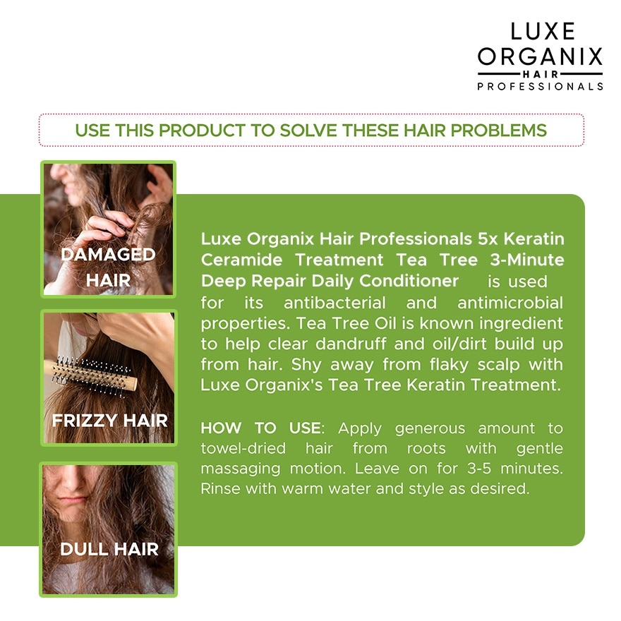 Luxe Organix Keratin Tea Tree Treatment 250ml