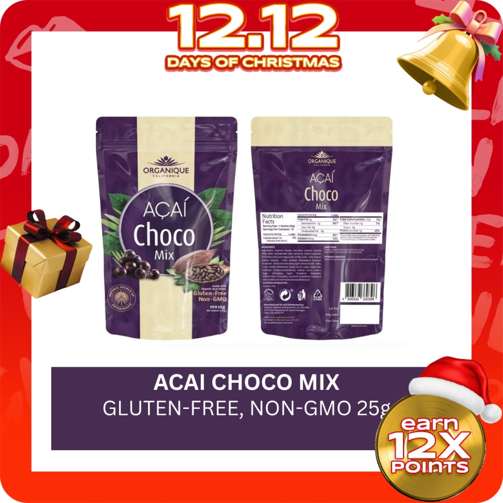 Acai Choco Mix Powder X 10 25g Sachets