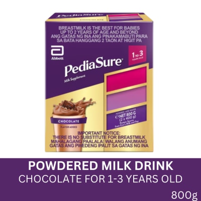 PEDIASURE 1 to 3 Choco 900g With K2 and Arginine
