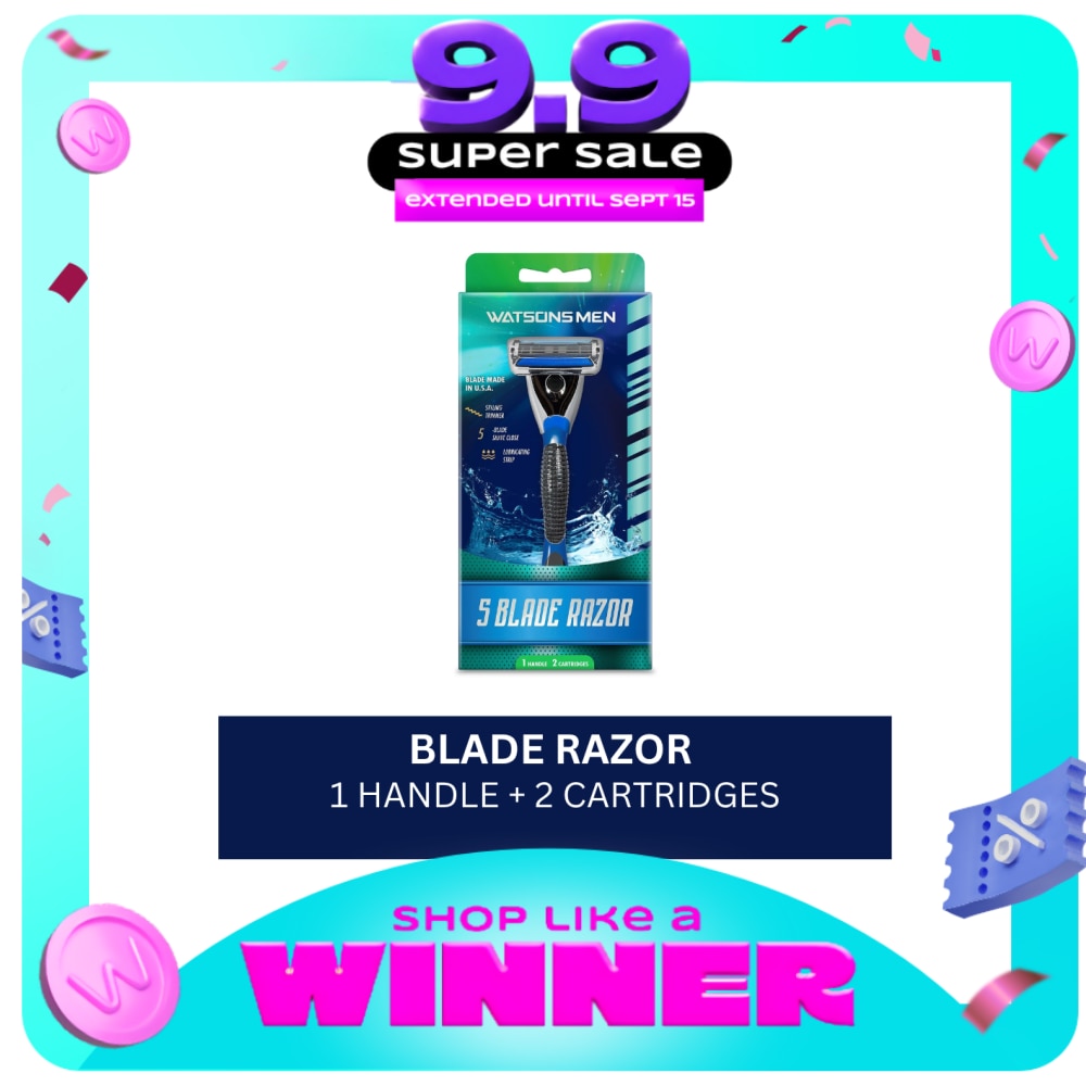 Men 5 Blade Razor1 Handle 2 Cartridges image