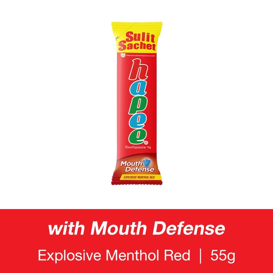 Hapee Tooth Paste Explosive Menthol Red Sulit Sachet 55g