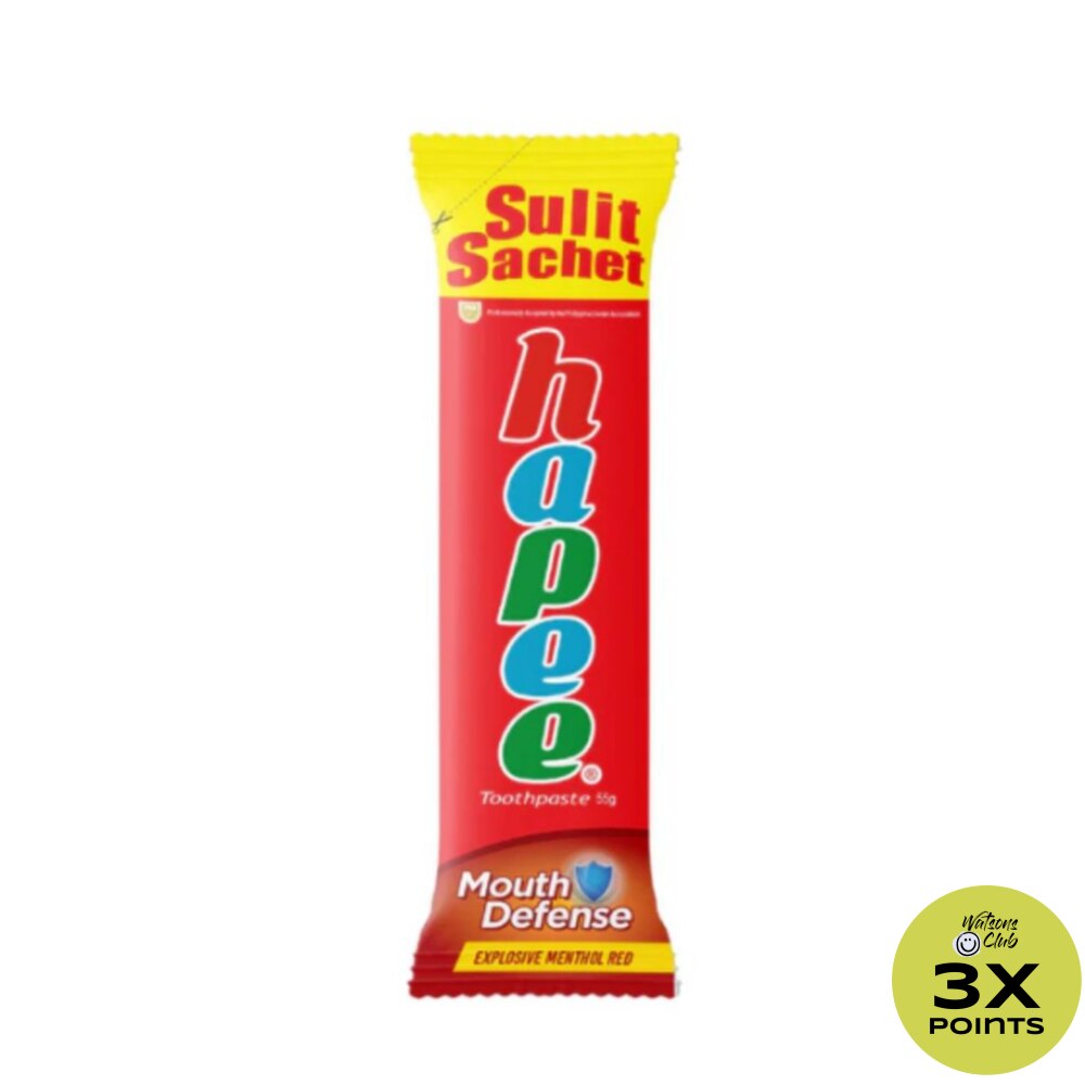 Hapee Tooth Paste Explosive Menthol Red Sulit Sachet 55g