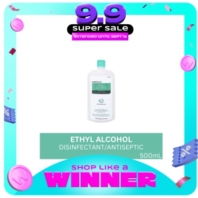 WATSONS - Ethyl Alcohol 70% Solution Disinfectant/Antiseptic 500mL image