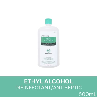 WATSONS Ethyl Alcohol 70% Solution Disinfectant/Antiseptic 500mL