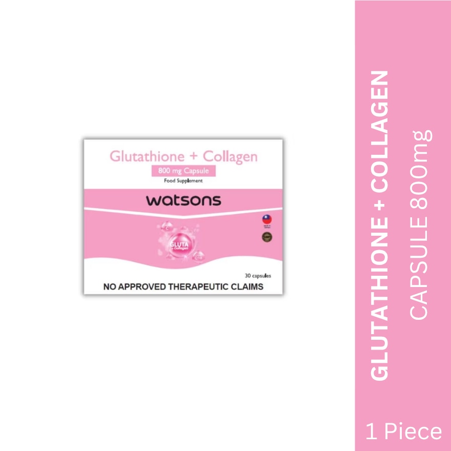 WATSONS GENERICS Glutathione + Collagen 800mg Sold Per Piece