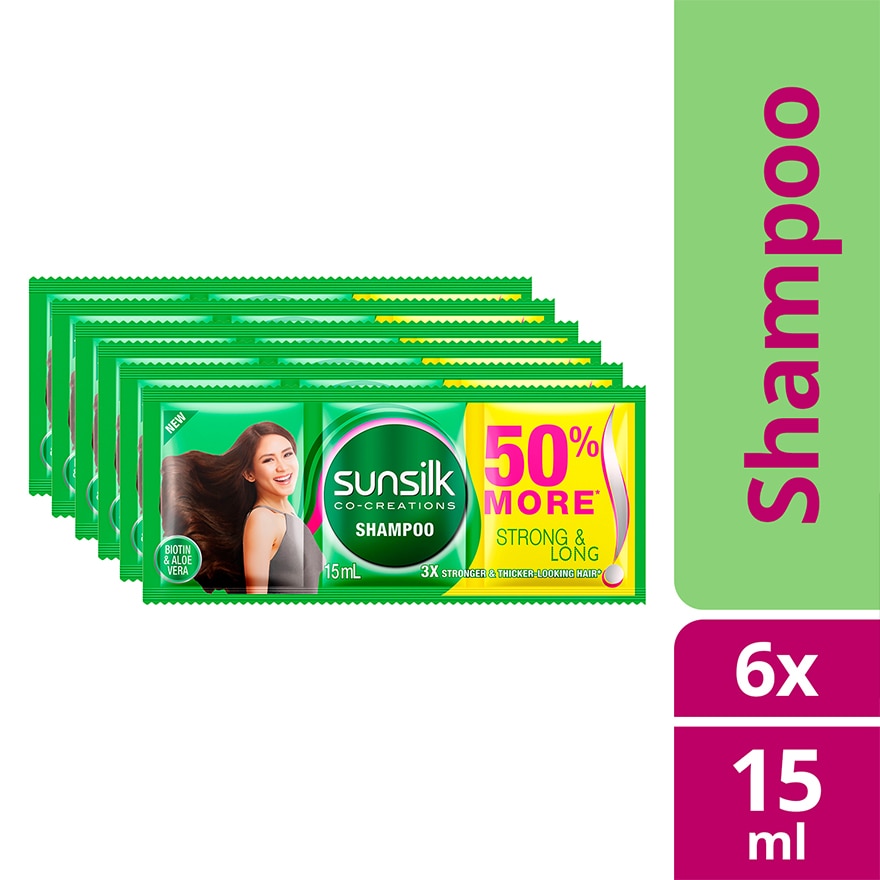SUNSILK Shampoo  Strong And Long 15ml 6s