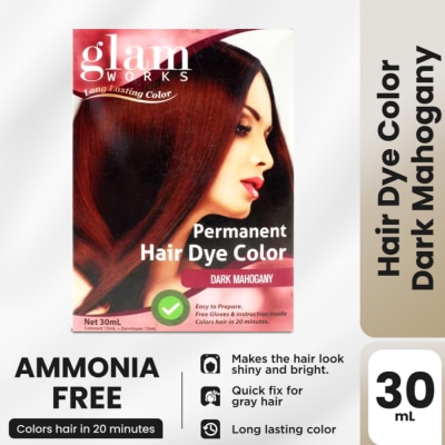 GLAMWORKS - Dark Mahogany Hair Dye Color 30ml