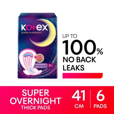 KOTEX Super Overnight with Wings 41cm 6 Pads