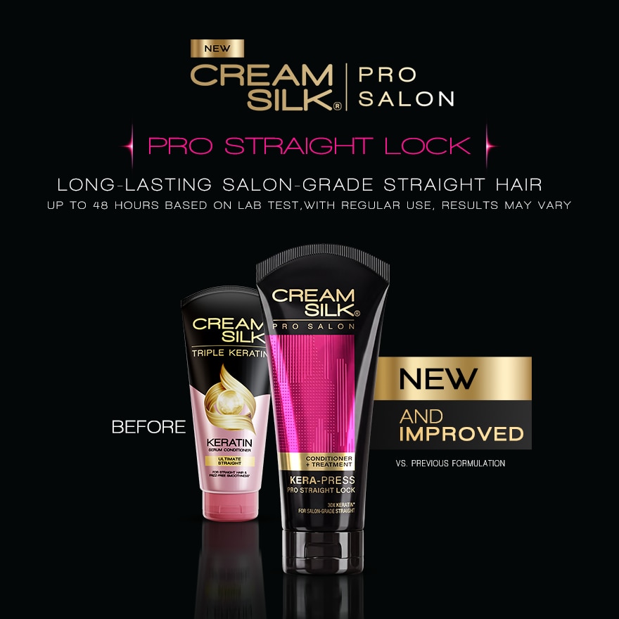 Cream Silk Triple Keratin Rescue Conditioner Ultimate Straight 340ML image